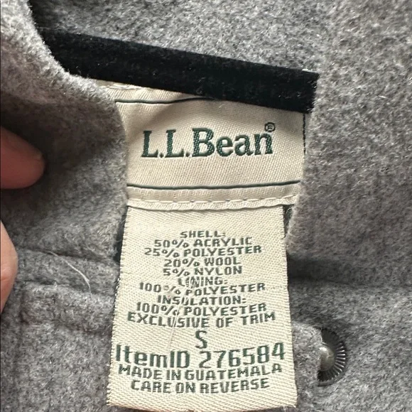 LL Bean Classic wool blend Duffel Coat - Picture 6 of 10